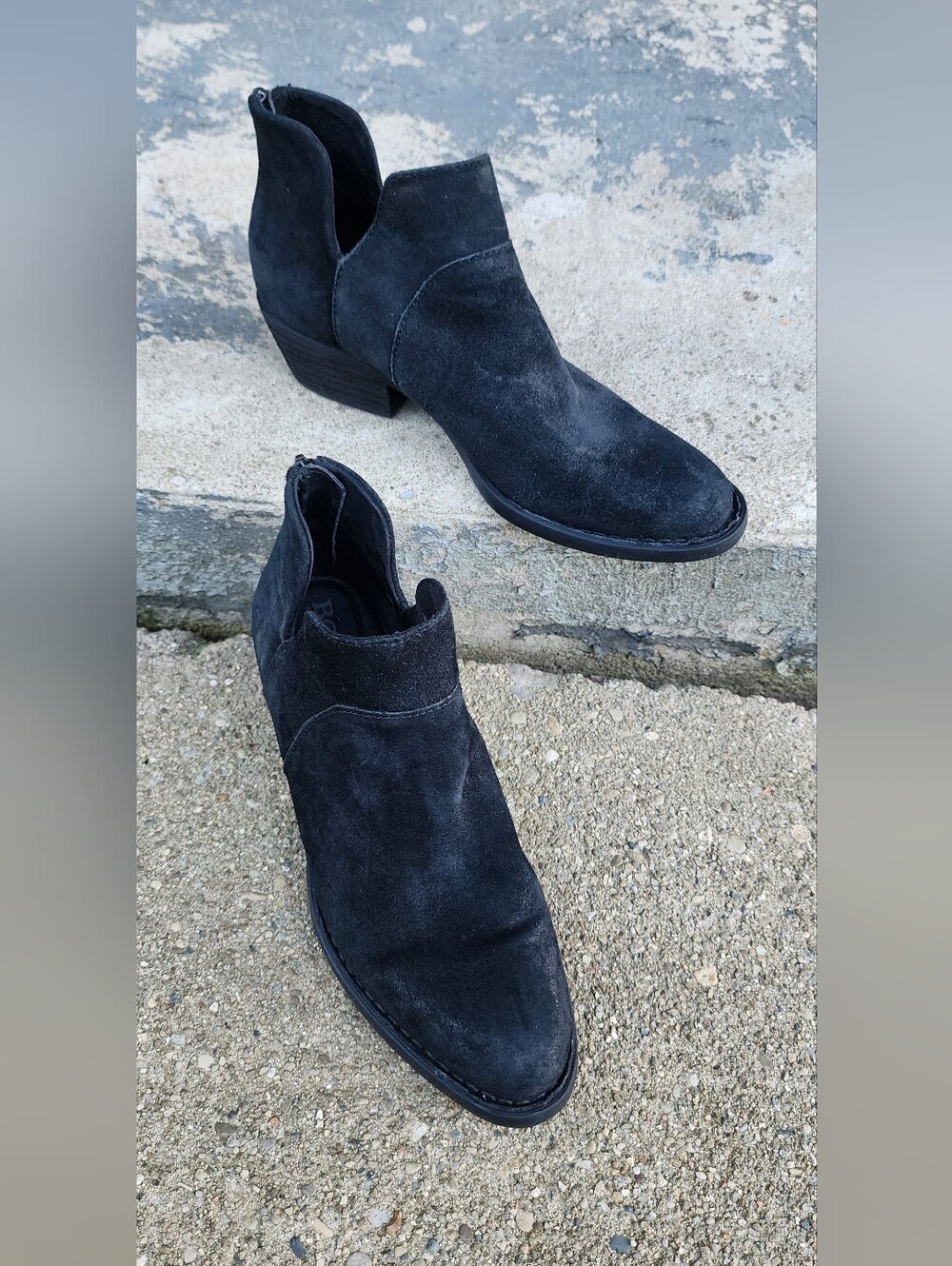 Born Ladiea Suede Ankle.Boots